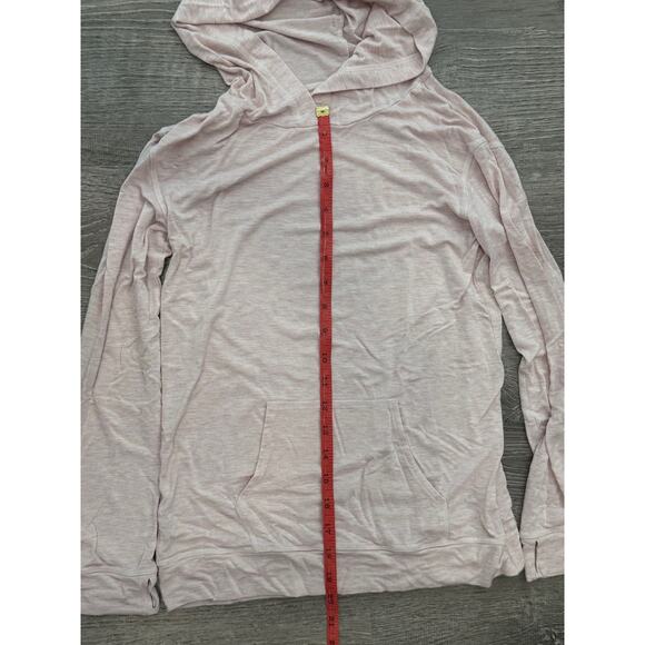 ZELLA Hoodie Top Size Large Pink Tee T-Shirt Long Sleeves lightweight - Picture 5 of 6